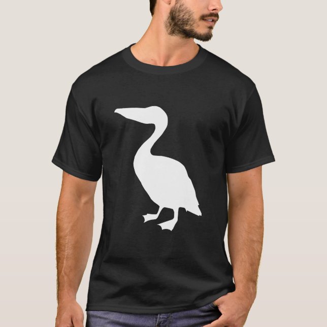 T-shirt Silhouette de Pélican (Devant)