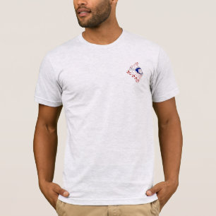T-shirt Silhouette de plongeur autonome (dos de mâle)