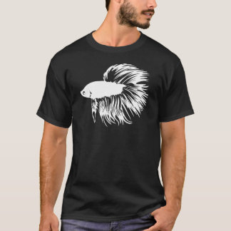 T-shirt Silhouette de poissons de Betta