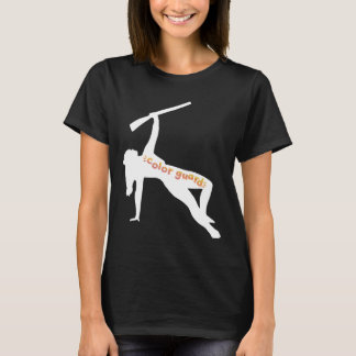 T-shirt Silhouette de protection couleur avec fusil
