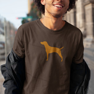 T-shirt Silhouette de race de chien de Vizsla de Hongrois