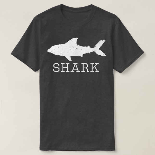 T-shirt Silhouette de requin Design détendu (Design devant)