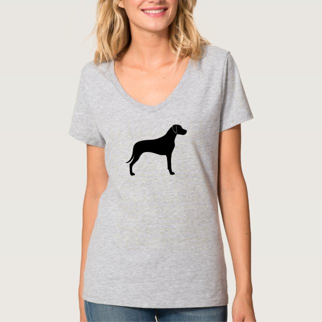 T-shirt Silhouette de Rhodesian Ridgeback (Devant)