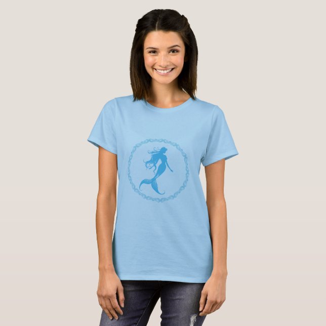 T-shirt Silhouette de Sirène (Devant entier)