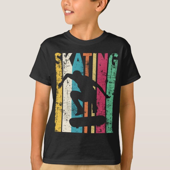 T-shirt Silhouette de ski de fond (Devant)