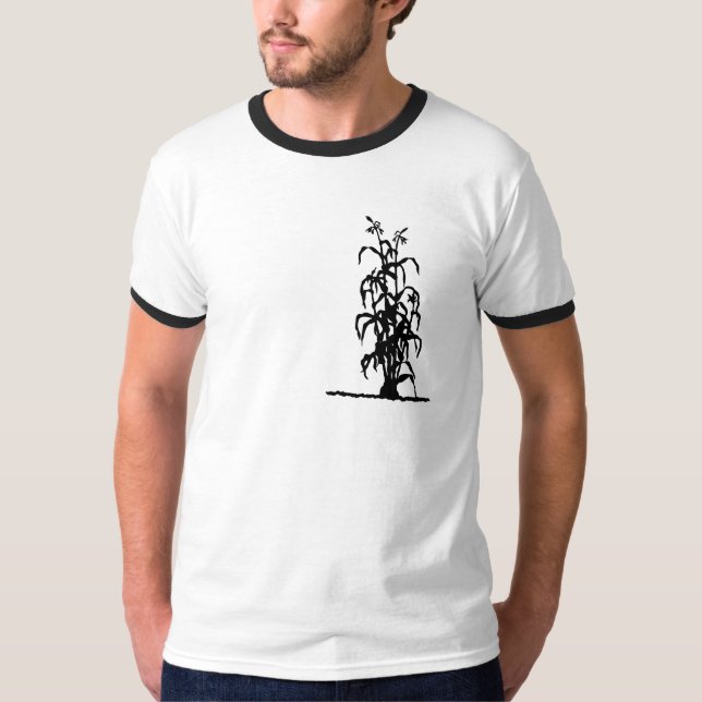 T-shirt Silhouette de tige de maïs (Devant)