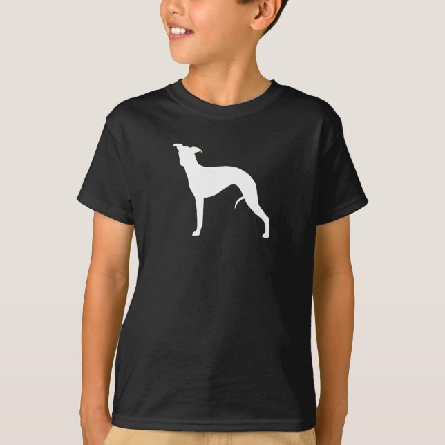 T-shirt Silhouette de whippet (Devant)