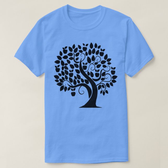 T-shirt silhouette des pommiers (Design devant)