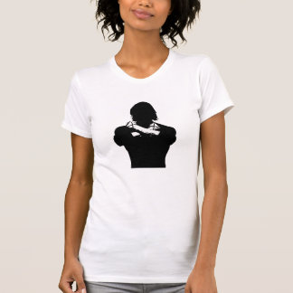 T-shirt Silhouette droite de bord