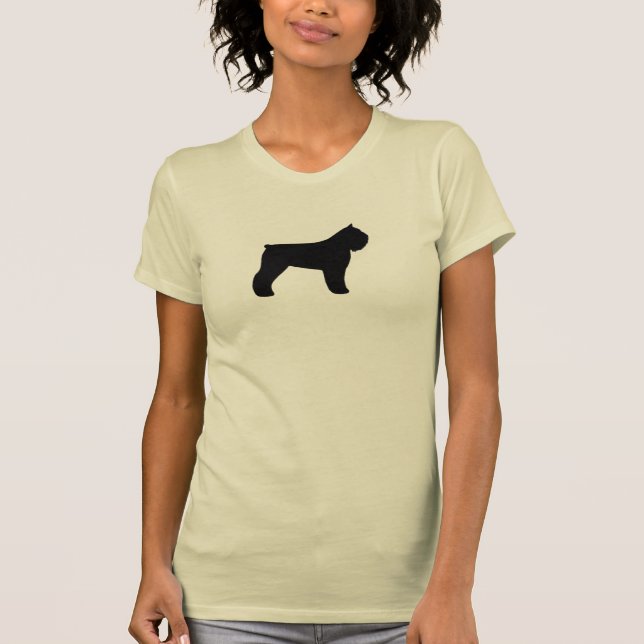 T-shirt Silhouette du Bouvier des Flandres (Devant)