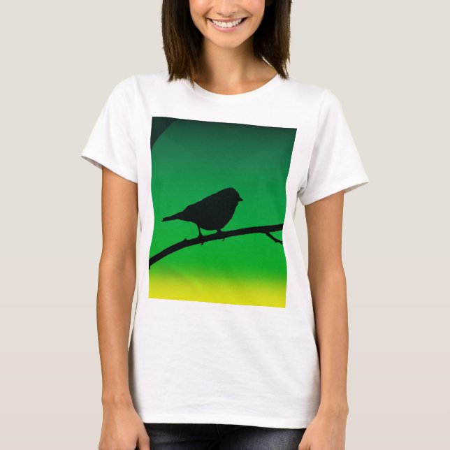 T-shirt Silhouette Du Bruant Sur Le Limonène (Devant)