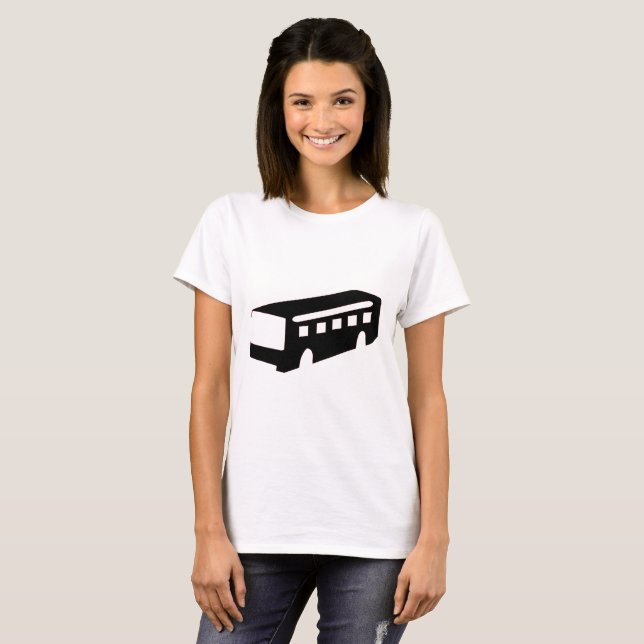T-shirt Silhouette du bus (Devant entier)
