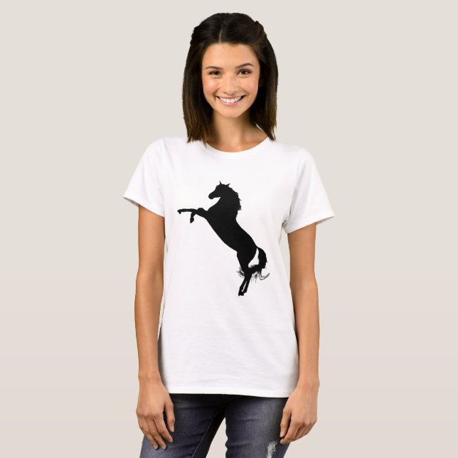 T-shirt Silhouette du cheval arabe (Devant entier)
