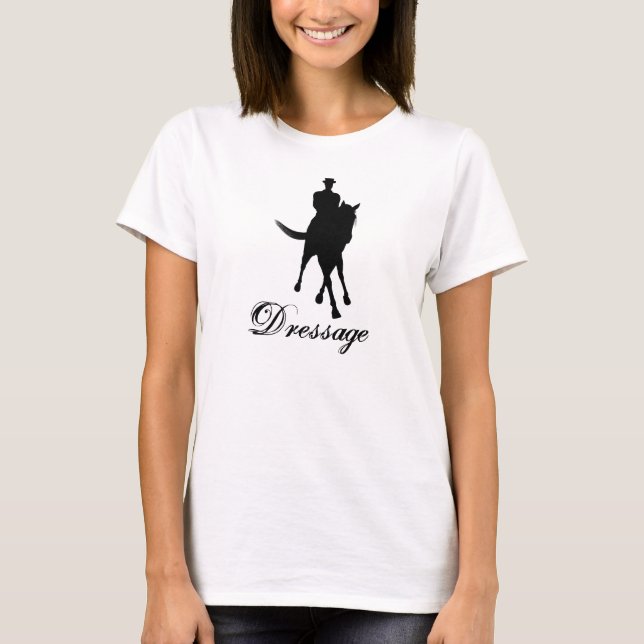 T-shirt Silhouette du cheval de pression (Devant)
