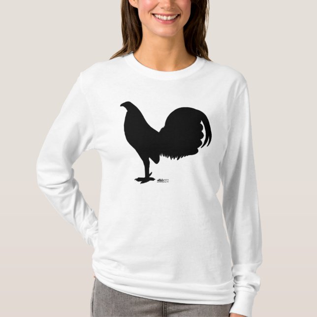 T-shirt Silhouette du coq Gamecock (Devant)