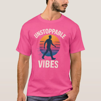 T-Shirt Silhouette du Crépuscule Rétro Vibes Inarr
