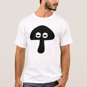 T-shirt Silhouette du visage du champignon moody
