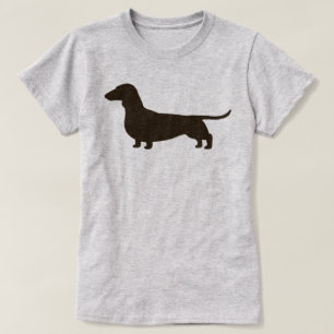 T-shirt Silhouette d'une chevelure lisse de chien de