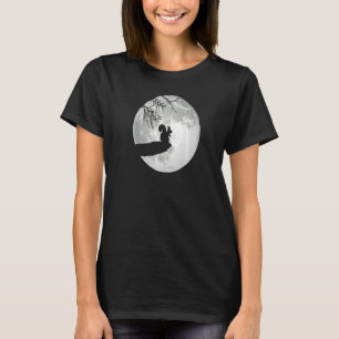 T-shirt Silhouette écureuil Lune brillante I écureuil Whis