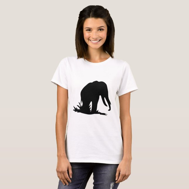 T-shirt Silhouette éléphante (Devant entier)