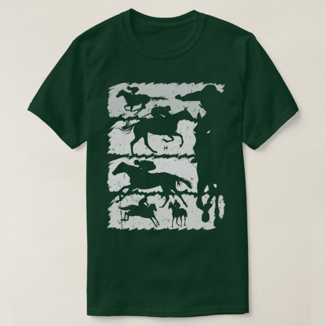 T-shirt Silhouette Equestre Équitation (Design devant)