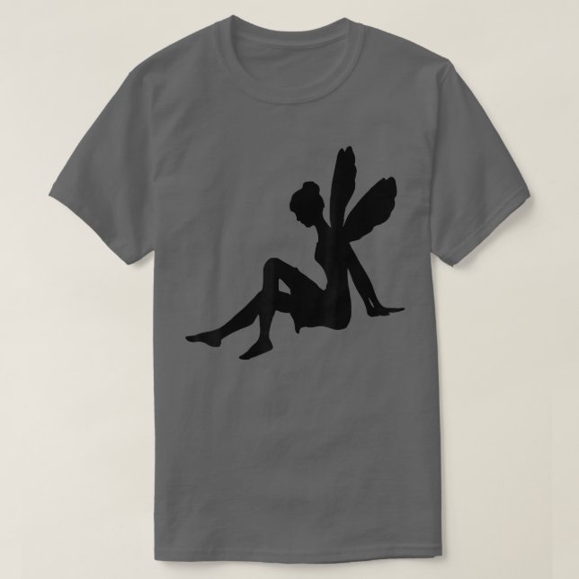 T-shirt Silhouette Fée Noire (Design devant)
