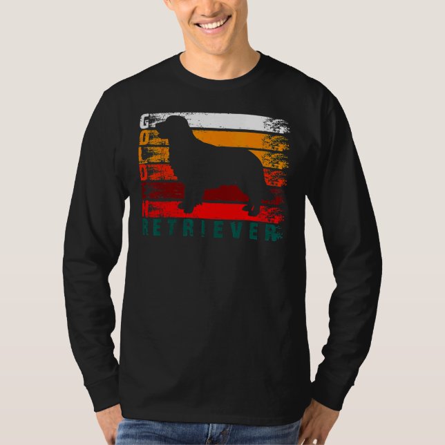 T-shirt Silhouette Golden Retriever (Devant)