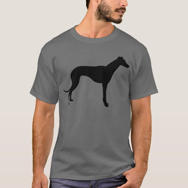 T-shirt Silhouette Greyhound (Devant)