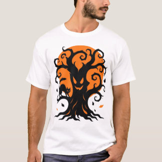T-shirt Silhouette Halloween Chic et Effrayant