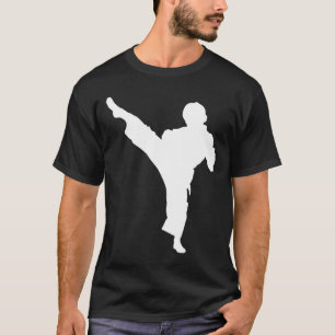 T-shirt Silhouette Karate Fighter Shotokan Martial Arts Ta