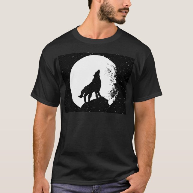 T-shirt Silhouette Loup & Lune (Devant)