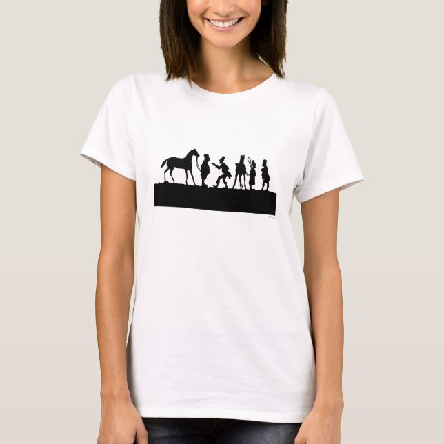 T-shirt Silhouette : Marchand de cheval (Devant)