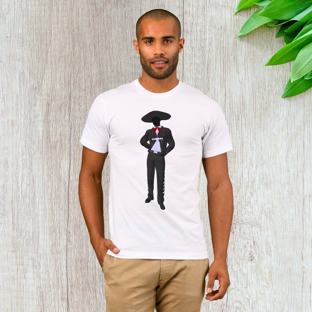 T-shirt Silhouette Mariachi Mens (Créateur téléchargé)