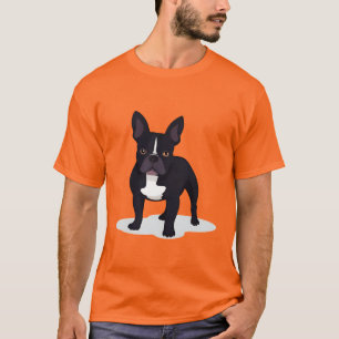 T-shirt Silhouette minimale de Bouledogue français