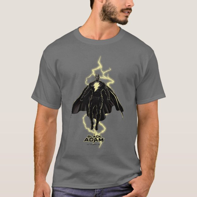 T-shirt Silhouette noire Adam Lightning (Devant)