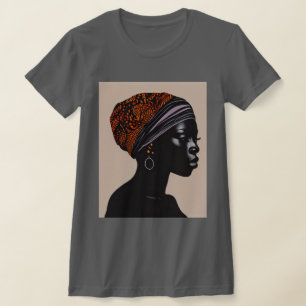 T-shirt Silhouette noire Africaine Américaine