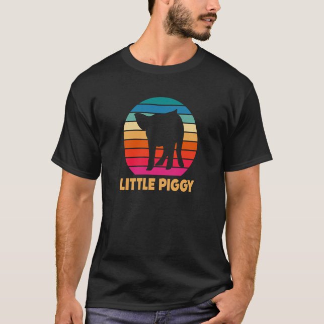 T-shirt Silhouette Piglet Piggy Little (Devant)