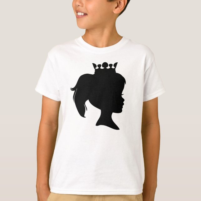 T-shirt Silhouette princesse noire (Devant)