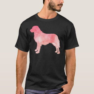 T-shirt Silhouette rose Golden Retriever