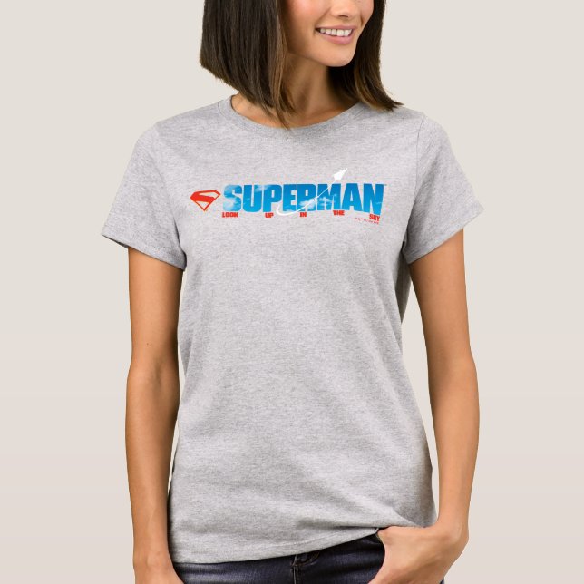 T-shirt Silhouette Superman Skybound (Devant)