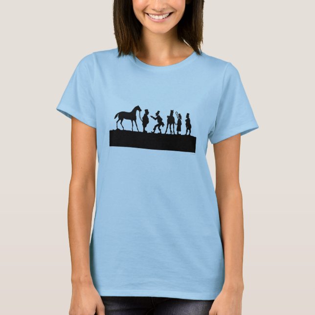 T-shirt Silhouette : Vendeur de chevaux (Devant)