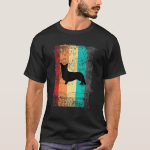 T-shirt Silhouette vintage Corgi 60s 70s Rétro Chien