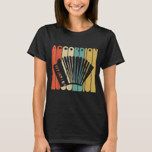T-shirt Silhouette vintage rétro Accordion