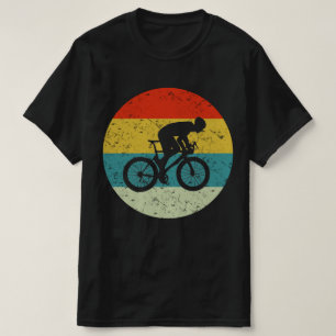 T-shirt silhouette vintage rétro cycliste les années 70