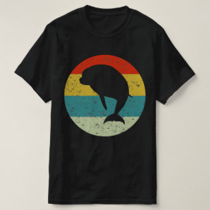 T-shirt silhouette vintage rétro dauphin les années 70