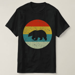T-shirt silhouette vintage rétro de l'ours les années 70 8