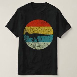 T-shirt silhouette vintage rétro de pachycephalosaurus le