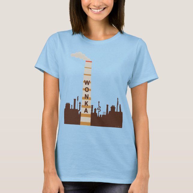 T-shirt Silhouette Wonka Factory (Devant)