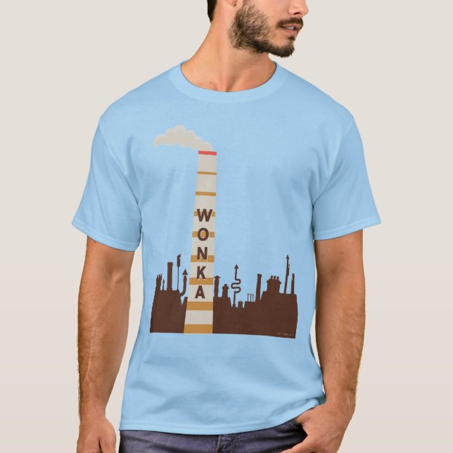 T-shirt Silhouette Wonka Factory (Devant)