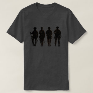 T-shirt Silhouettes à travers l'histoire Patriotique
